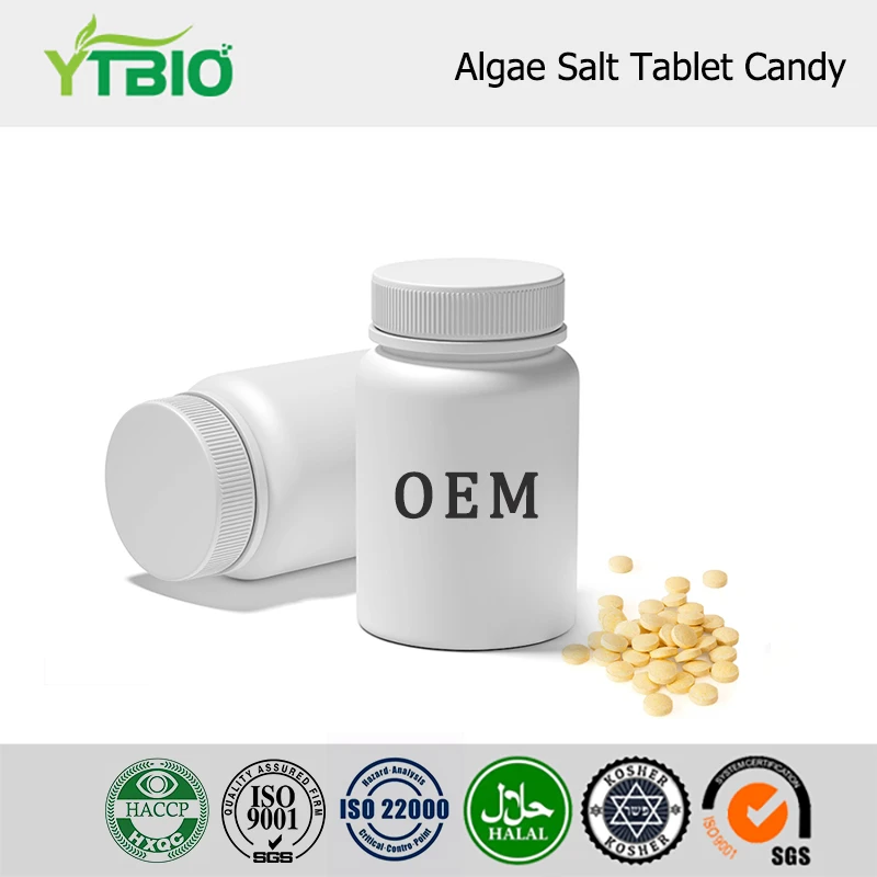 Doce de tablete de sal de algas